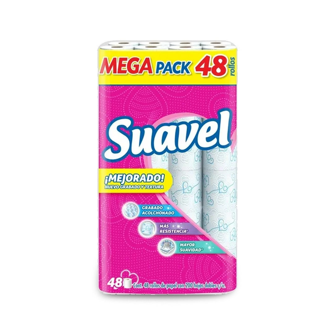 Papel Higienico Suavel Mega Pack 48 Rollos Pz