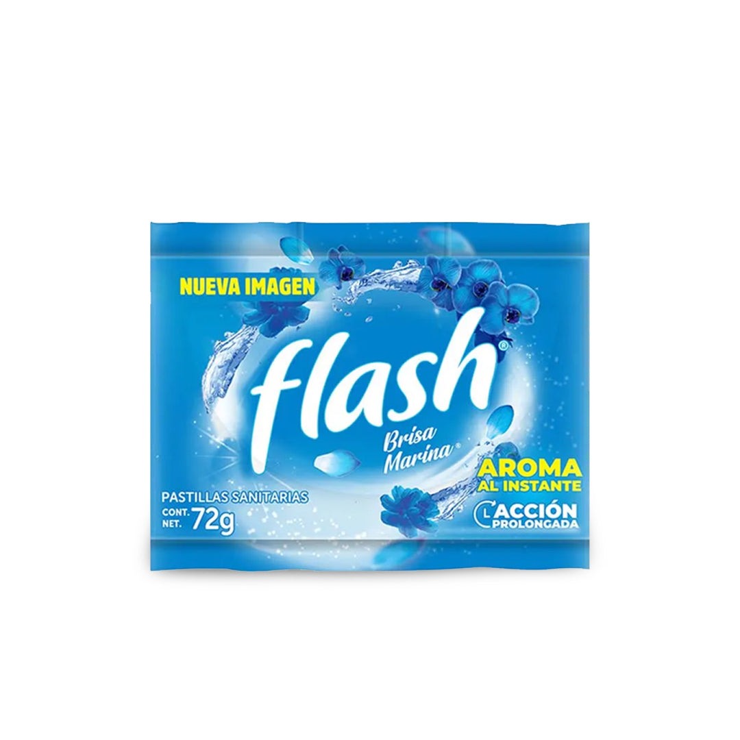 Pastilla Para Baño Flash Brisa Marina 72Gr
