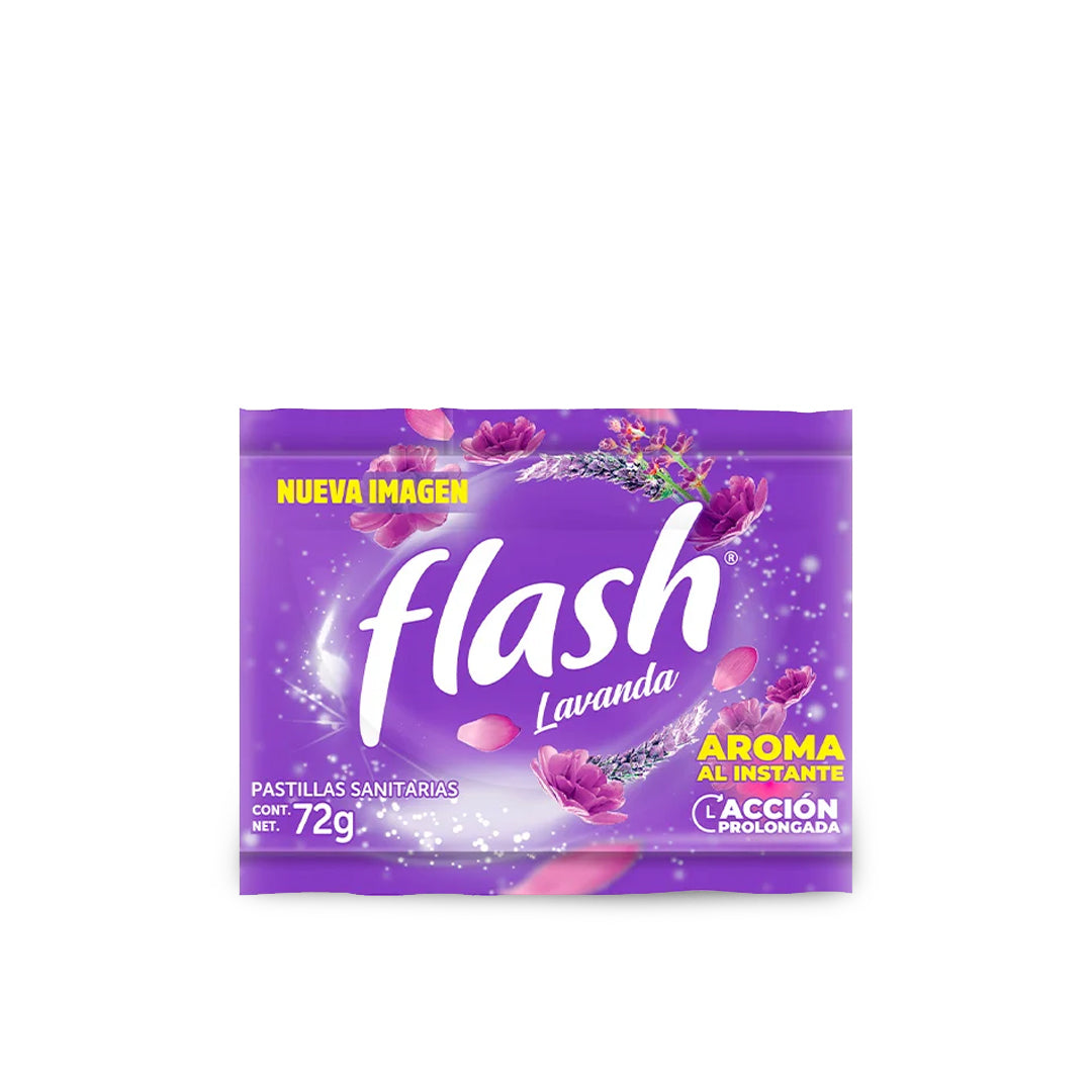 Pastilla Para Baño Flash Lavanda 72Gr