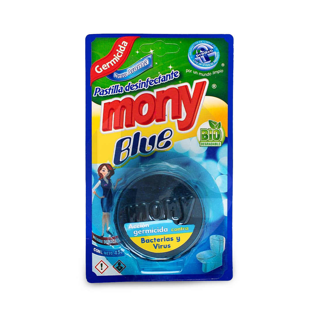 Pastilla Para Baño Mony Pastilla Blue 45 Gr