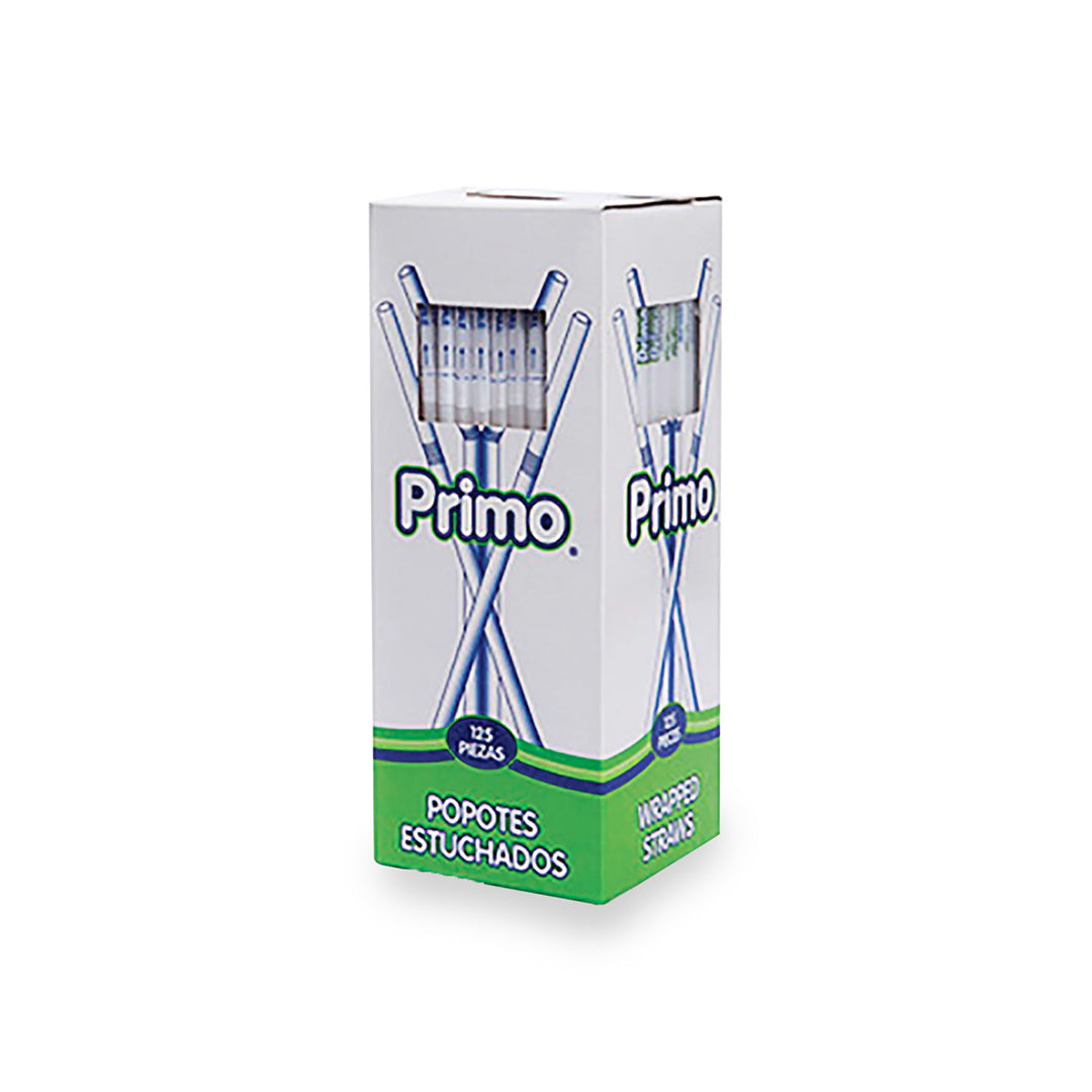 Popote Primo Estuchados 125 Pz