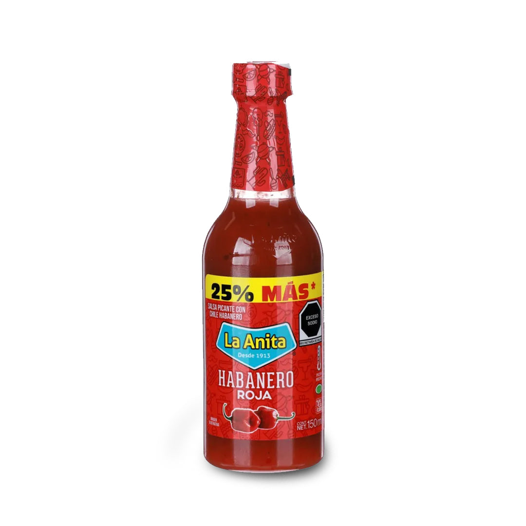 Salsa Habanera La Anita Habanero Rojo 150Ml