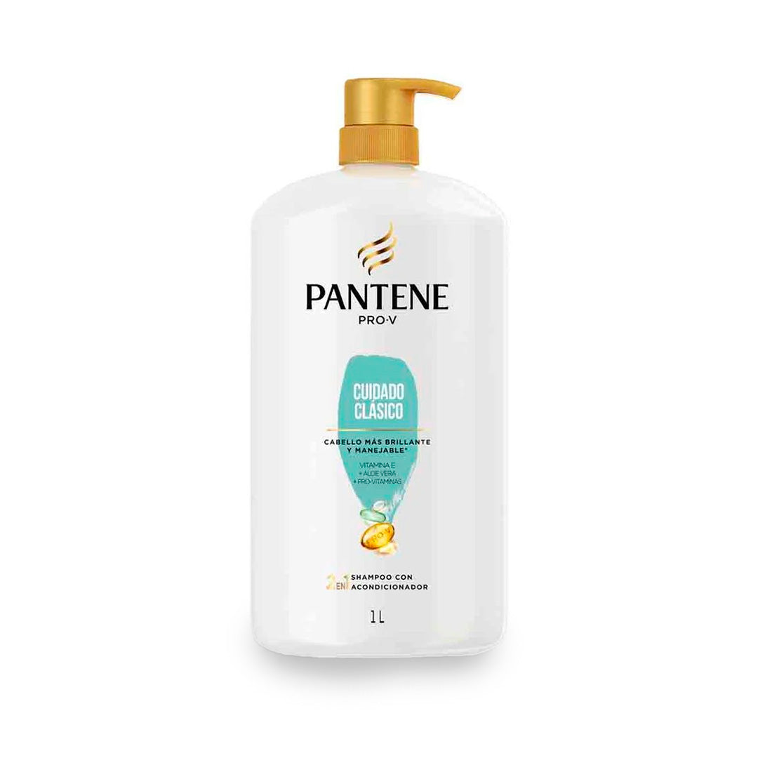 Shampoo Pantene 2 En 1 Cuidado Clasico 1L