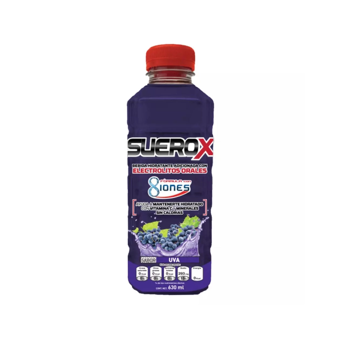 Suero Suerox 8Iones Uva 630Ml