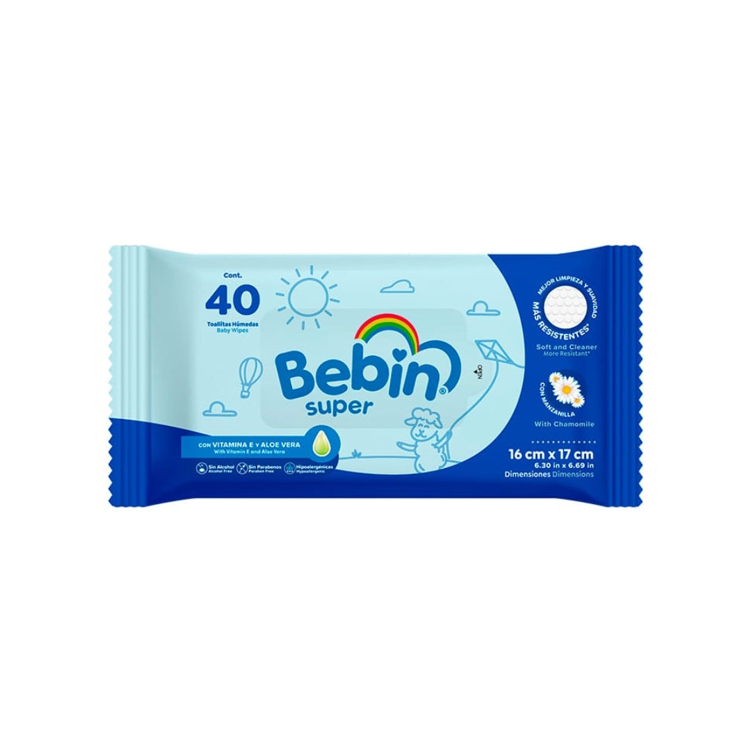 Toallas Para Bebe  Bebin Super 40 Pz