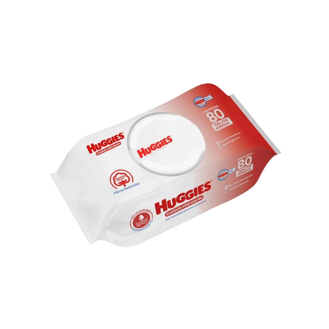 Toallas Para Bebe Huggies Cuidado Hidratante 80Pz