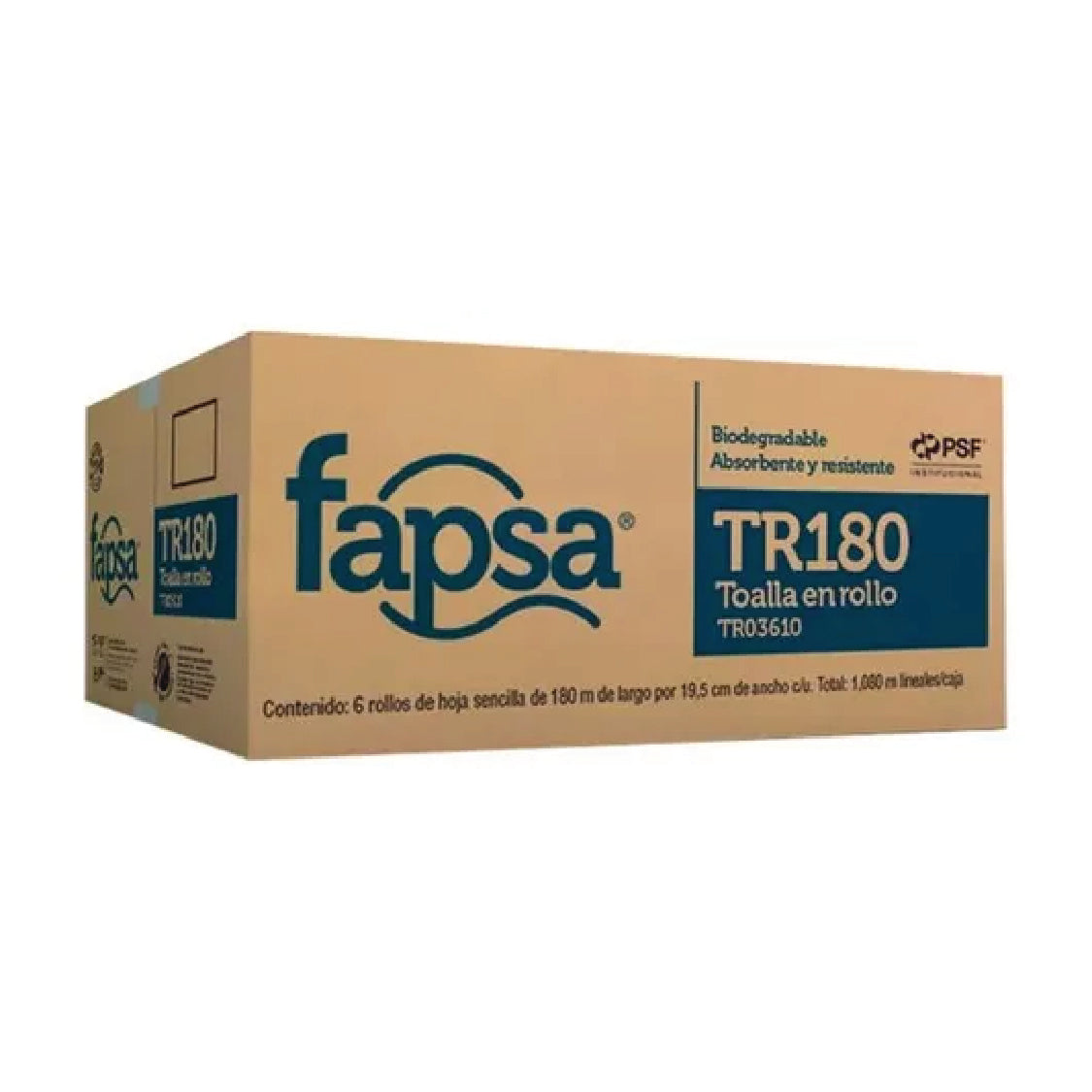 Toallas Para Manos Fapsa Toalla Rollo Café 180 Mts
