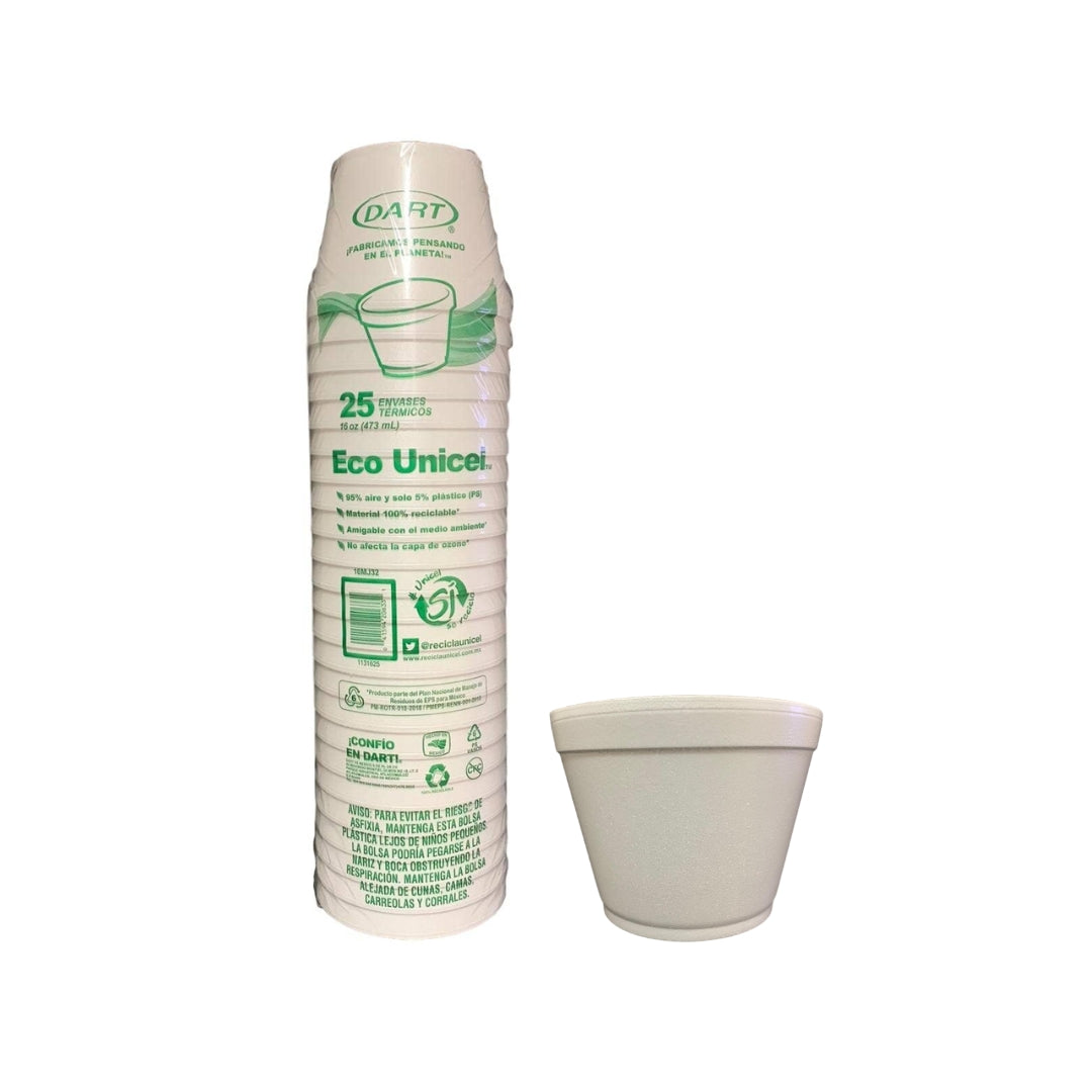 Vasos Dart Termico #16Mj 25Pz