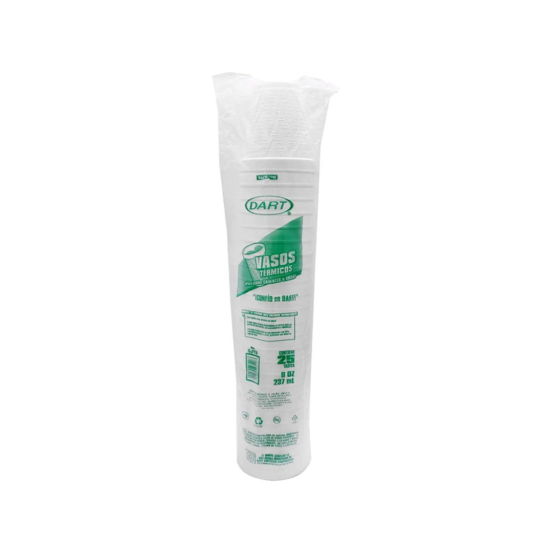 Vasos Dart Termico #8 25 Pz.