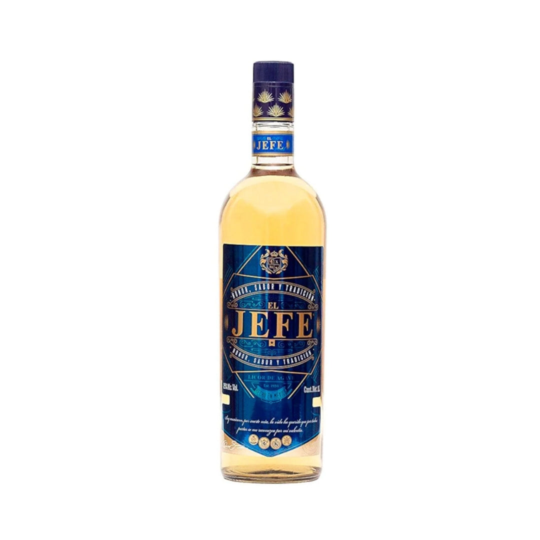 Destilado De Agave Licor De Agave El Jefe Azul Reposado 1 Lt