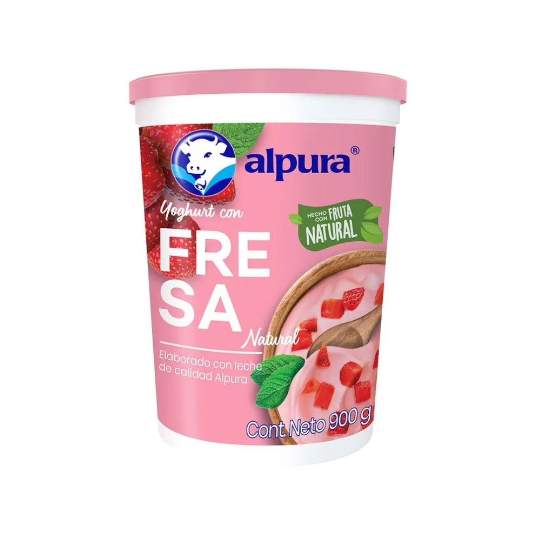 Yogurt Alpura Batido Fresa 900 Gr