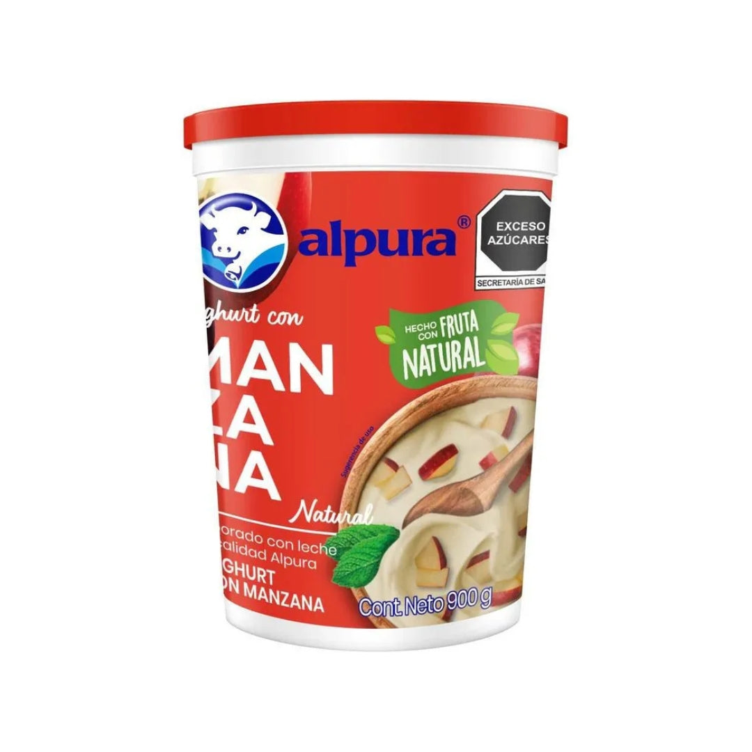 Yogurt Alpura Batido Manzana 900 Gr