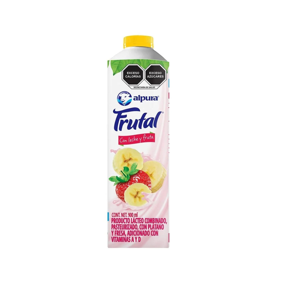 Yogurt Alpura Frutal Fresa/Platano 900 Ml