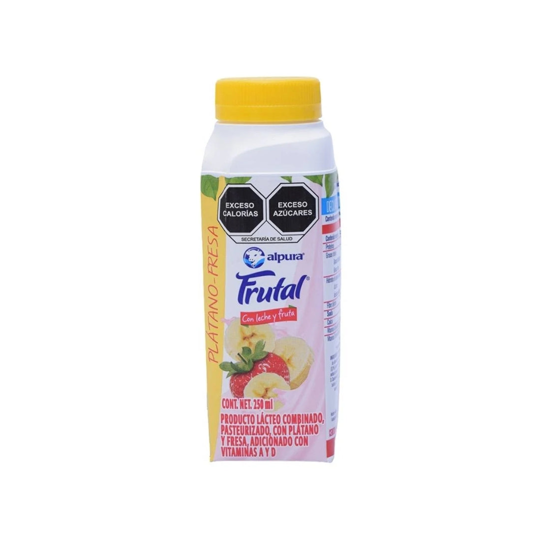 Yogurt Alpura Frutal Platano/Fresa 250 Ml