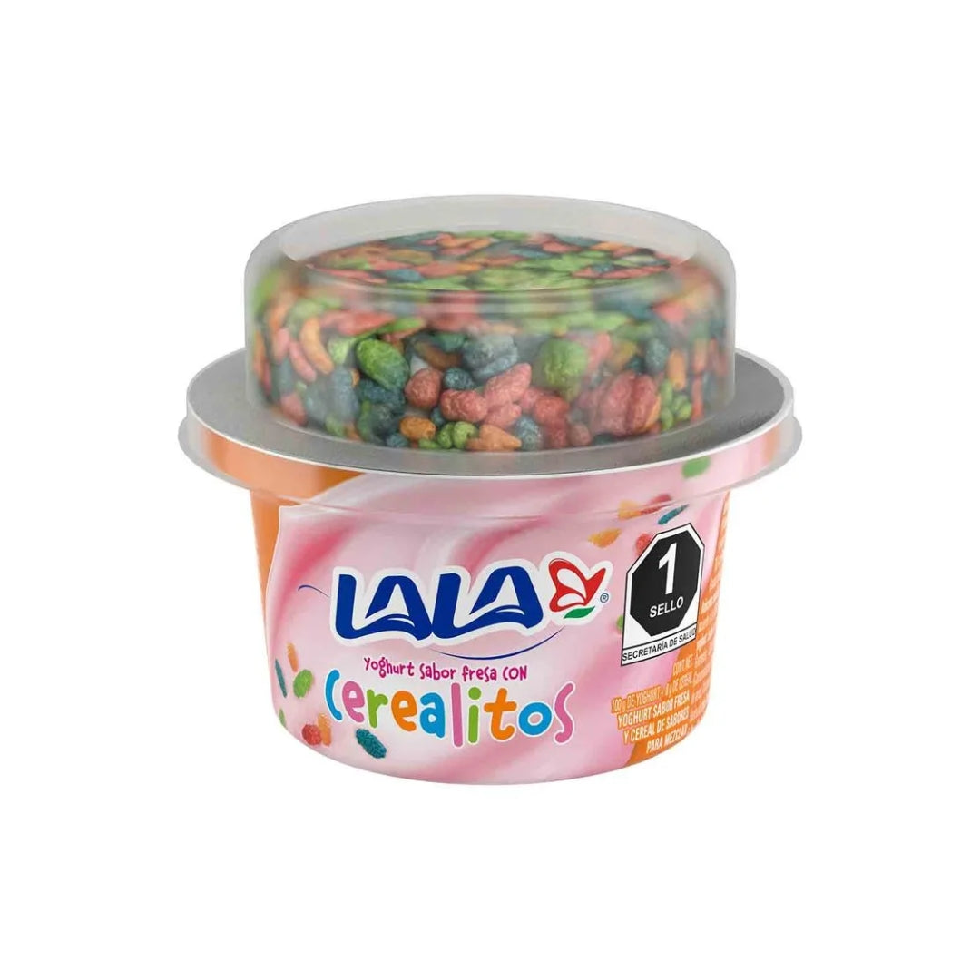 Yogurt Lala Batido Fresa C/Cereal Colores 100Gr