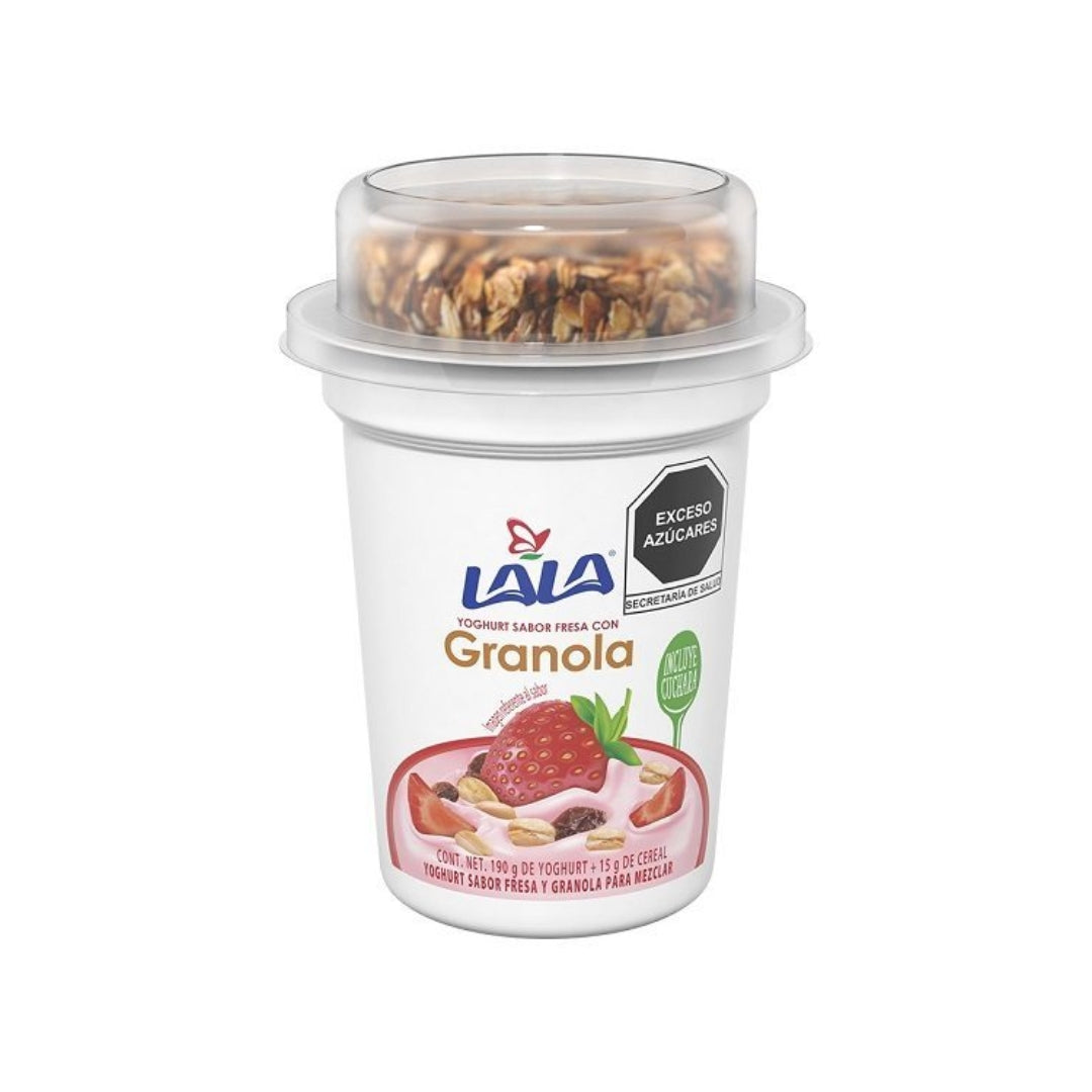 Yogurt Lala Batido Fresa C/Granola 190G