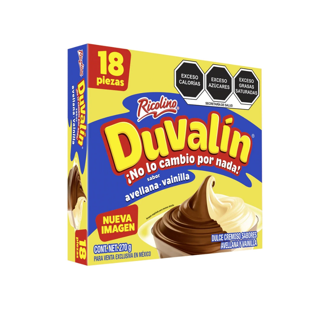 Dulces Duvalin Avellana/Vainilla 24/18Pz