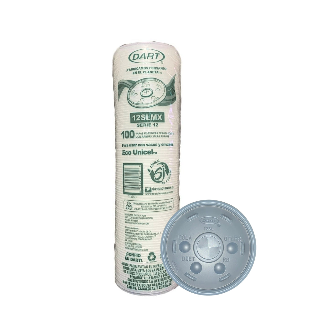 Tapa Dart Plas. #12Sl 100Pz