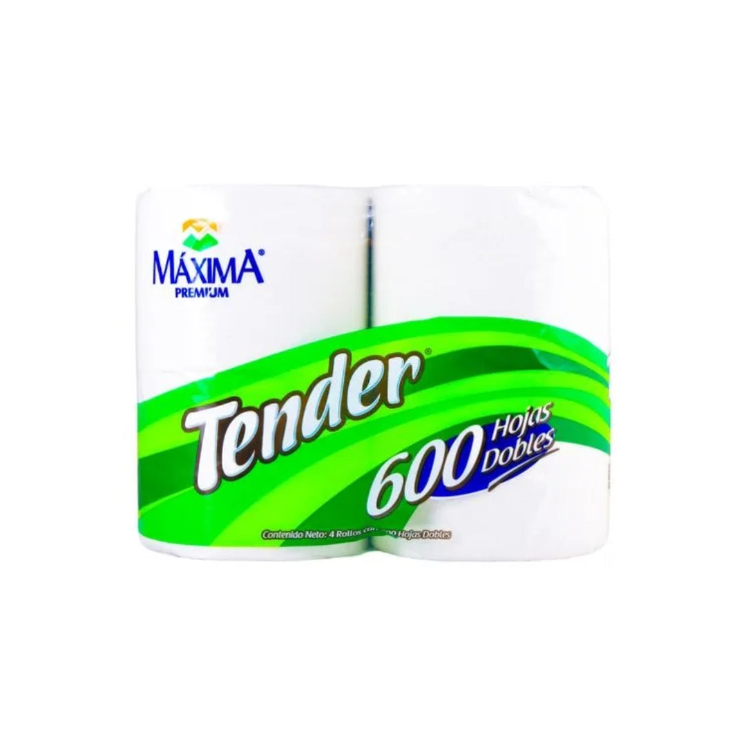 Papel Higienico Maxima Tender 4Pz 600 Hjs