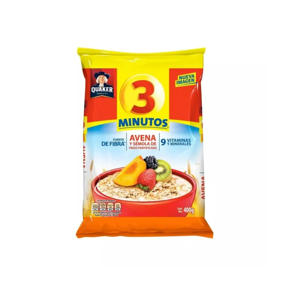 Avena 3 Minutos Bolsa 380 Gr