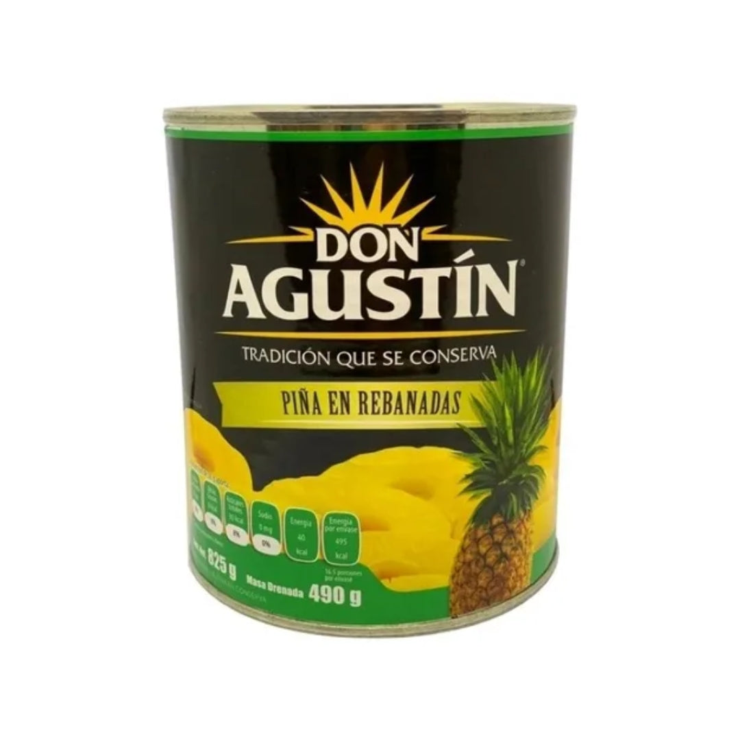 Fruta En Almibar Don Agustin Piña Rebanada 825 Gr