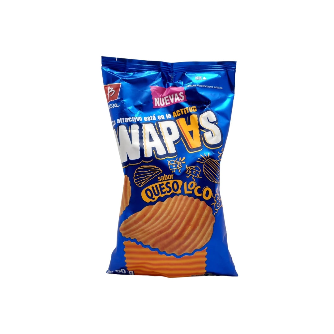 Botanas Barcel Wapas Sabor Queso 52 Gr