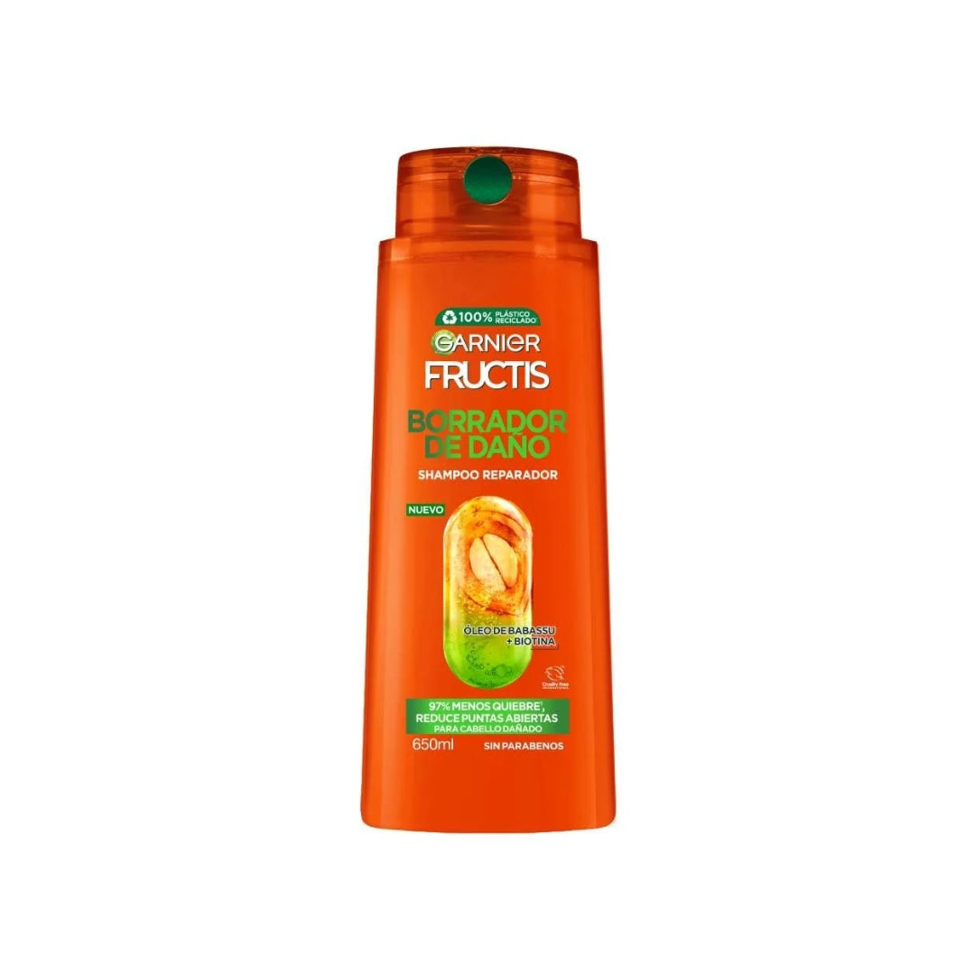 Shampoo Fructis Borrador De Daño 650 Ml