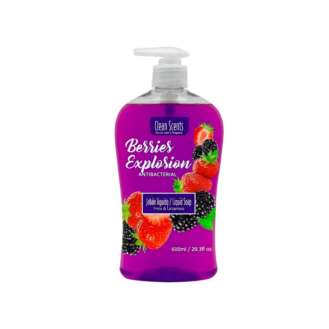 Jabon Para Manos Liquido Clean Scents Berries Explosion 600Ml