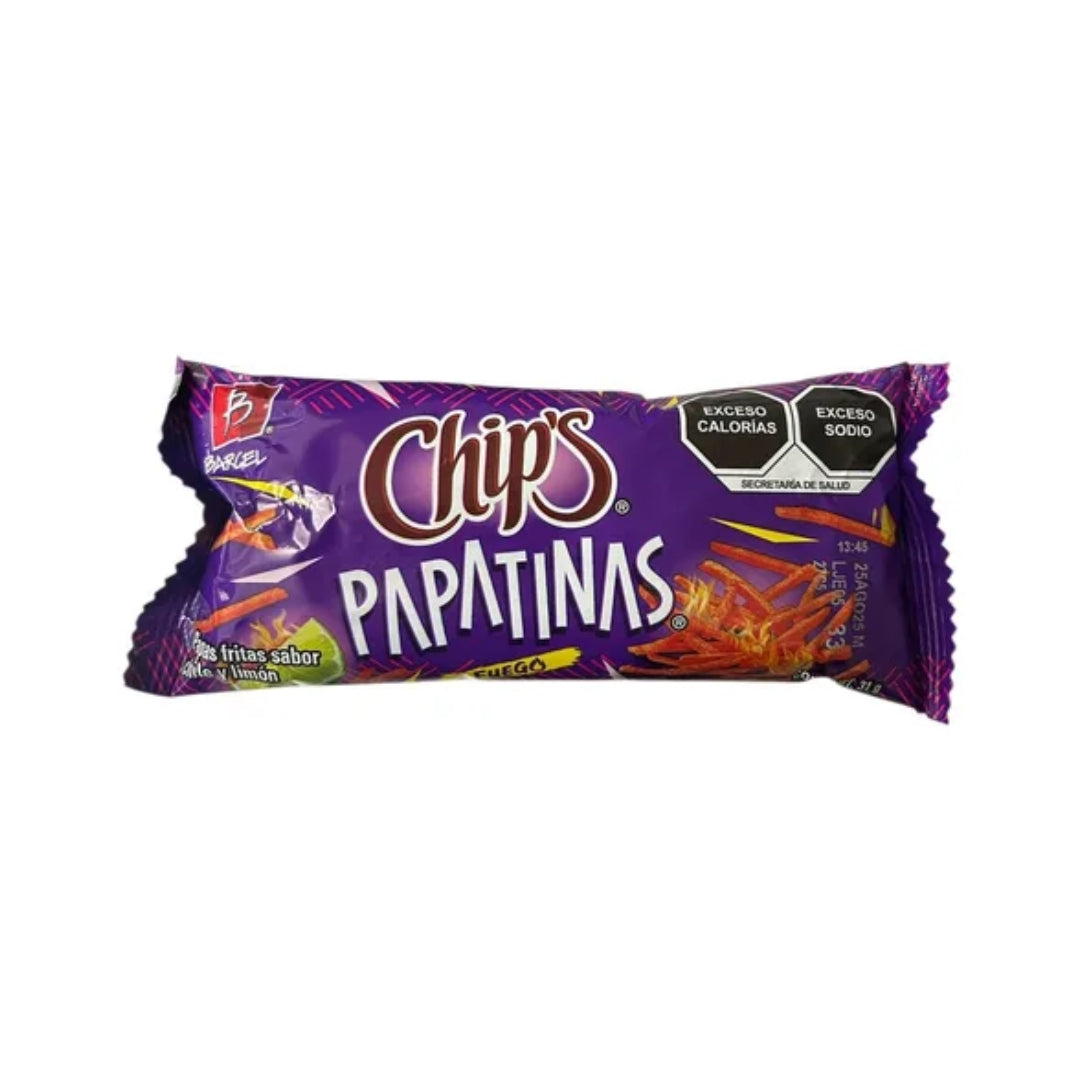 Botana Barcel Chips Papatinas Fuego 31 Gr