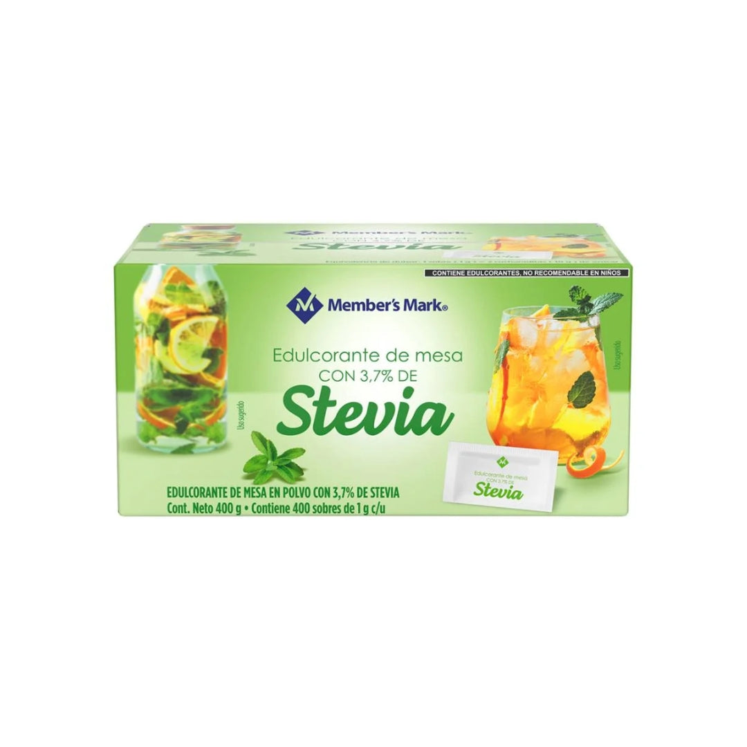 Azucar Sustituto Members Stevia 400 Pz