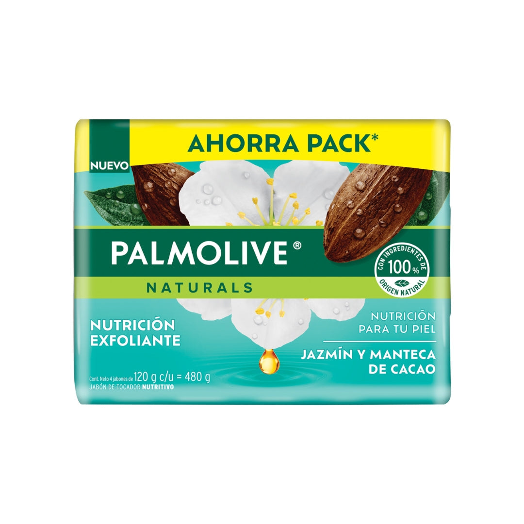 Jabon De Baño Palmolive Jazmin Y Cacao 4 Pz 480 Gr