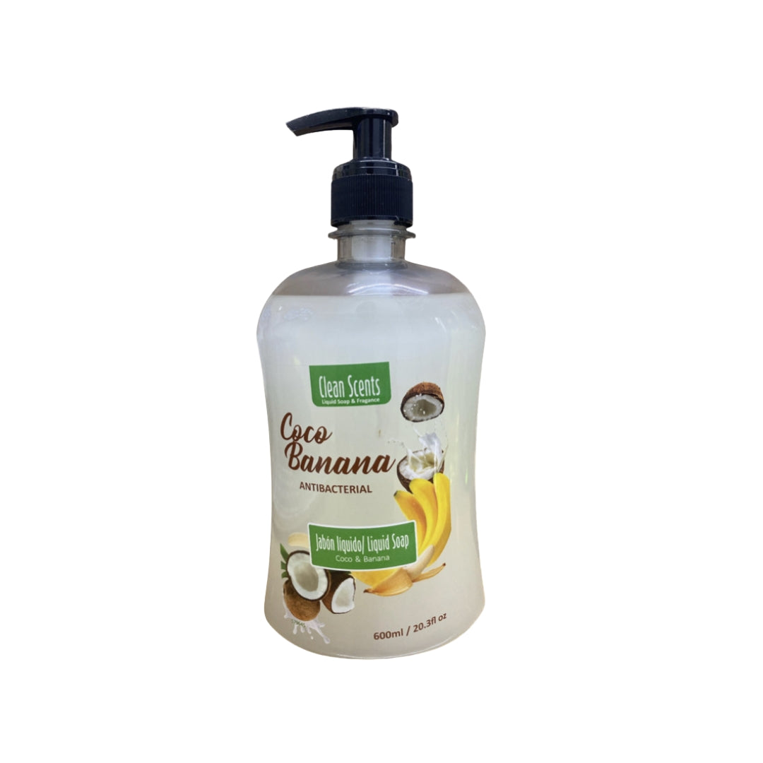 Jabon Para Manos Liquido Clean Scents Coco Banana 600 Ml