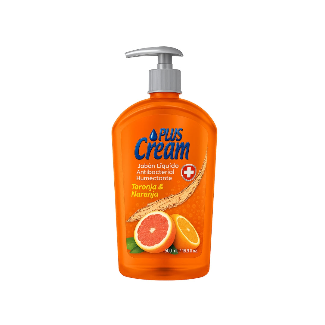 Jabon Para Manos Liquido Plus Cream Toronja/Naranja 500 Ml