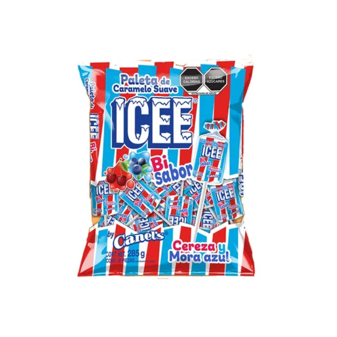 Dulces Canels Paleta Icee Bisabor 18/285Gr