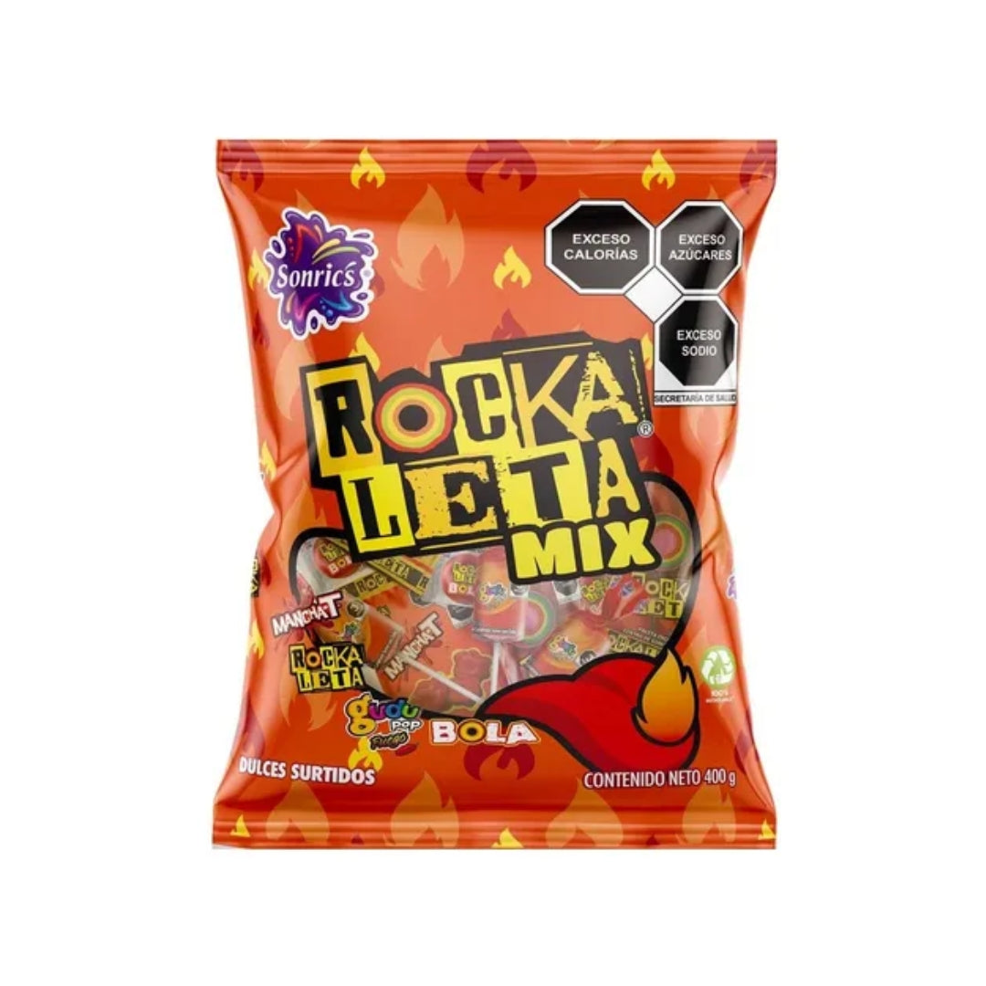 Dulces Sonrics Rockaleta Mix 16/20Pz