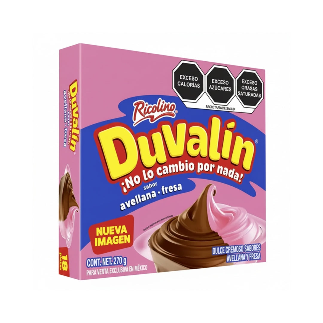 Dulces Duvalin Avella/Fresa 24/18Pz