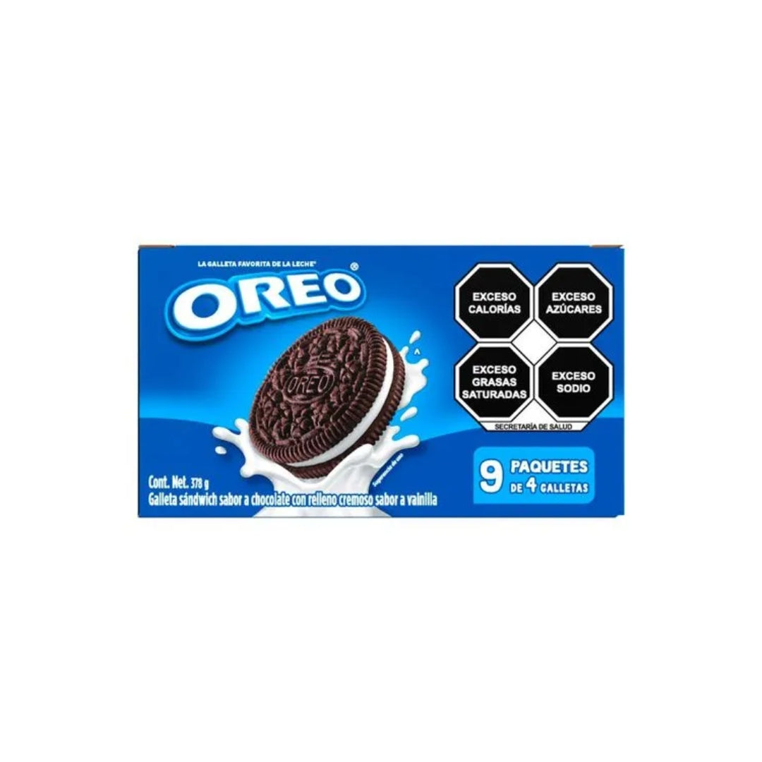 Galletas Nabisco Oreo 378 Gr 9 Pz