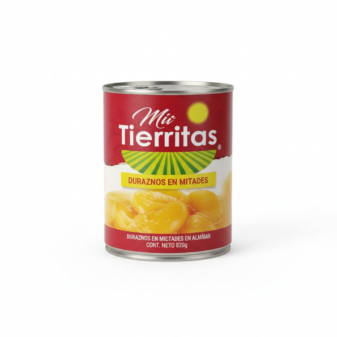 Fruta En Almibar Mis Tierritas Durazno En Mitades 820 Gr