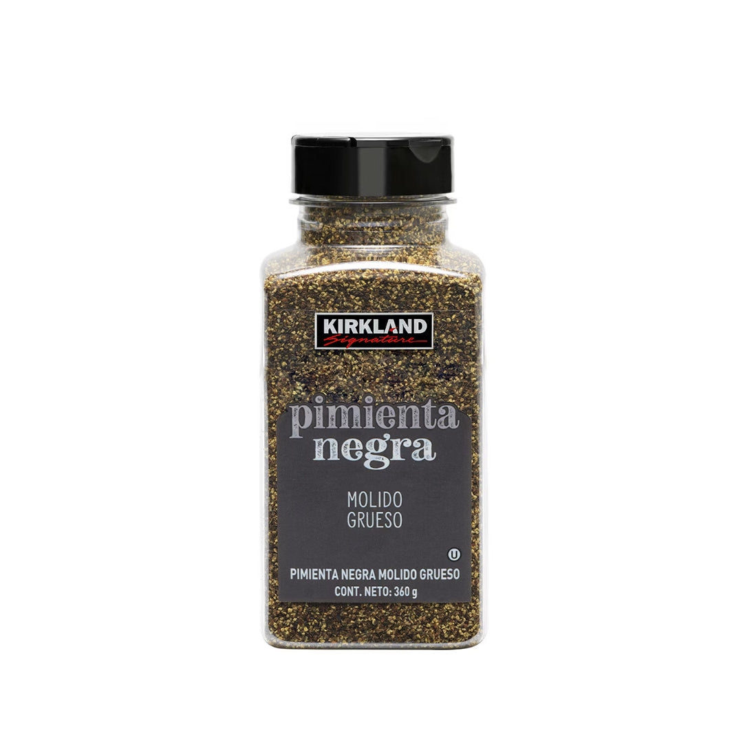 Especias Frasco Kirkland Pimienta Negra Molido Grueso 360 Gr