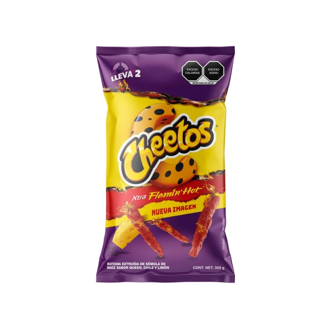 Botanas Sabritas Cheetos Flamin Hot 350 Gr