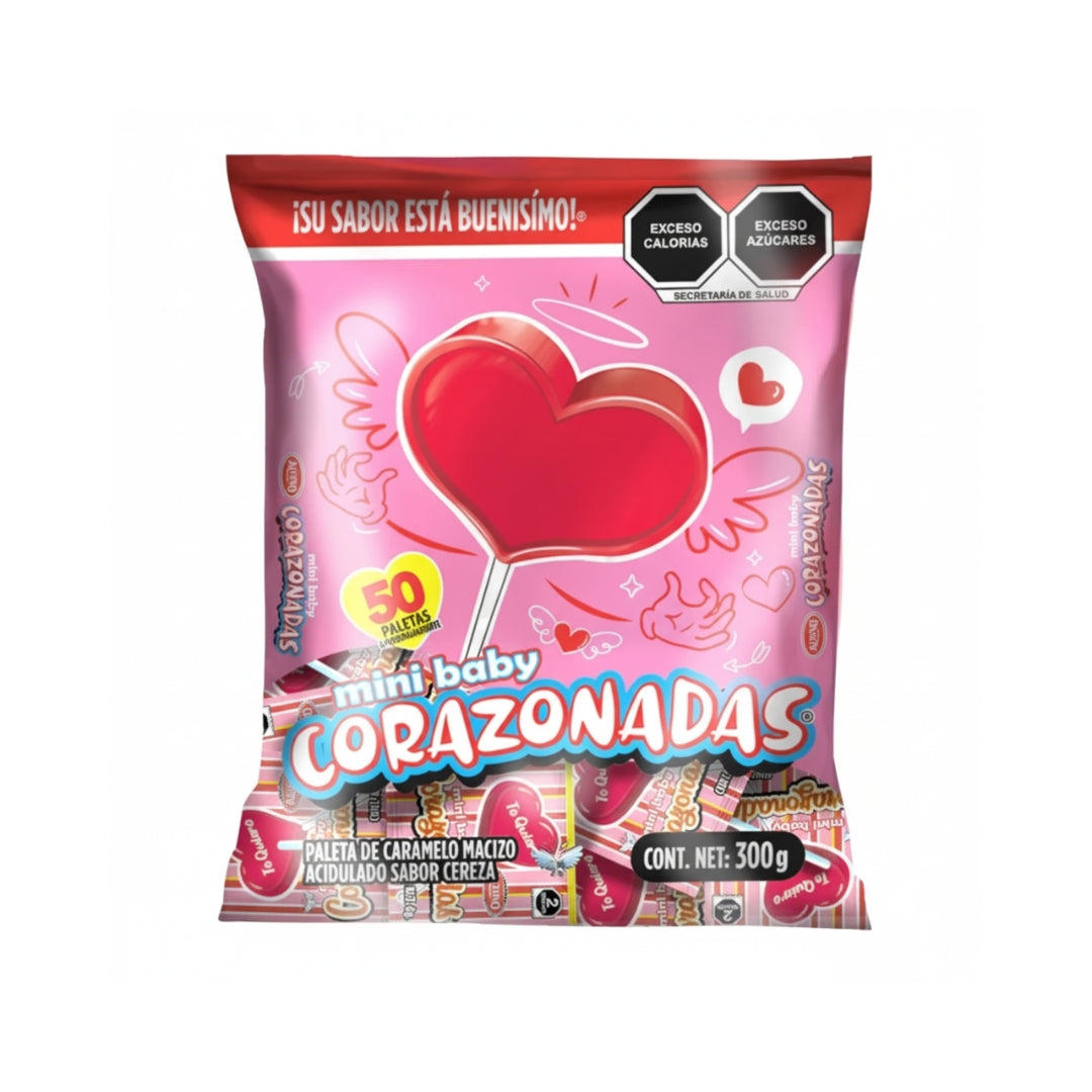 Dulces Alteño Paleta Corazonadas 50 Pz