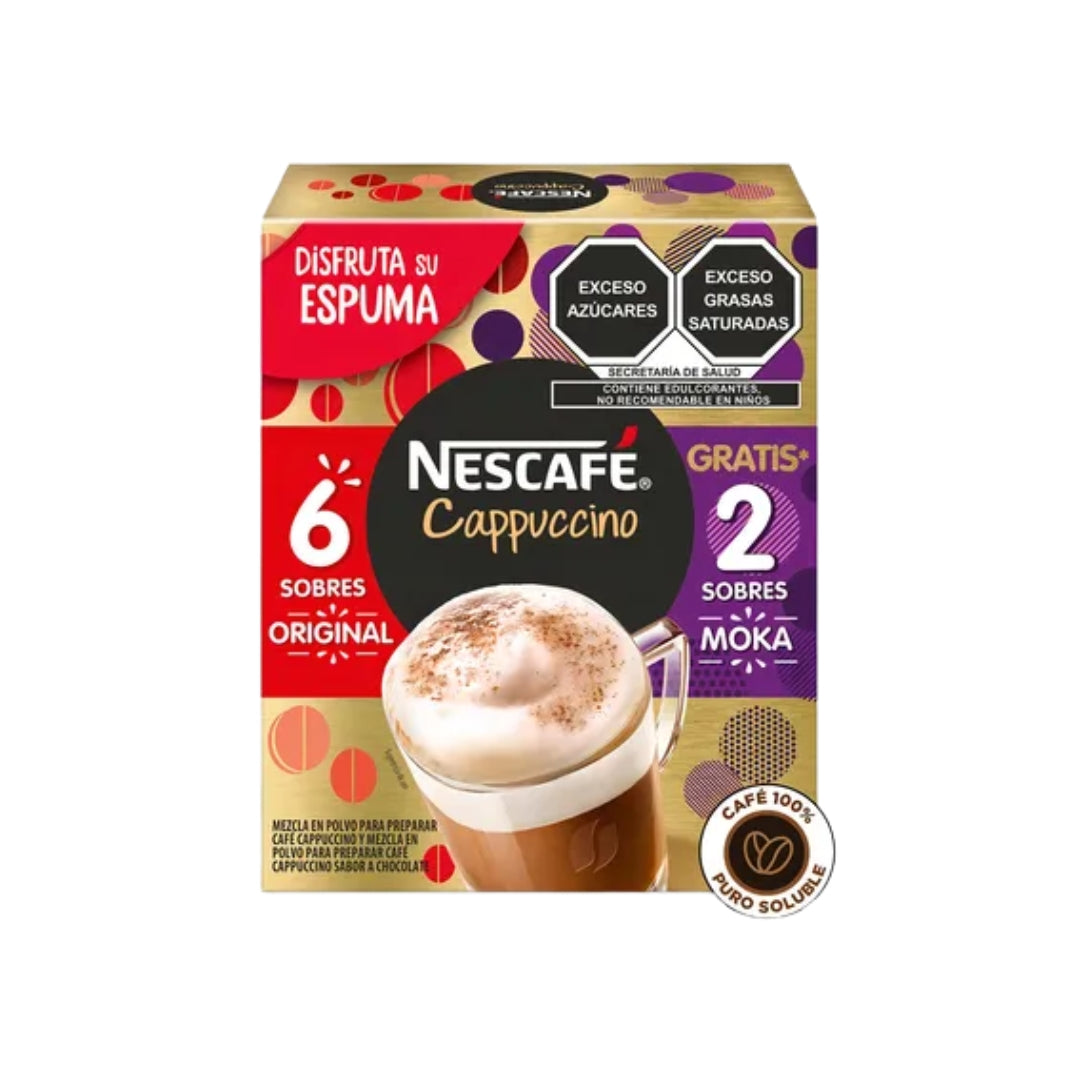 Café Soluble Nescafe Cappuccino Original 6/20 Gr + 2/22 Gr