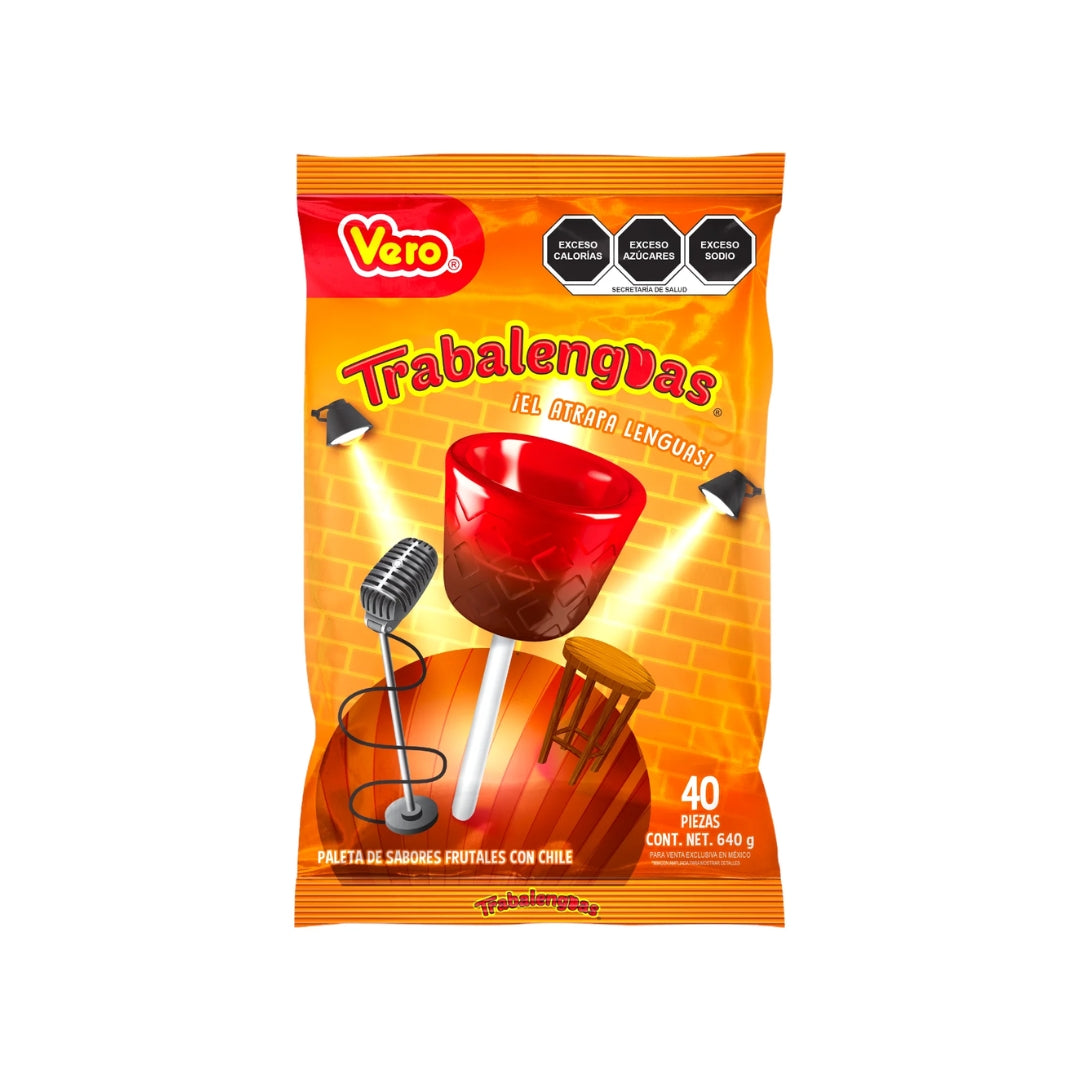 Dulces Vero Paleta Trabalenguas 40 Pz