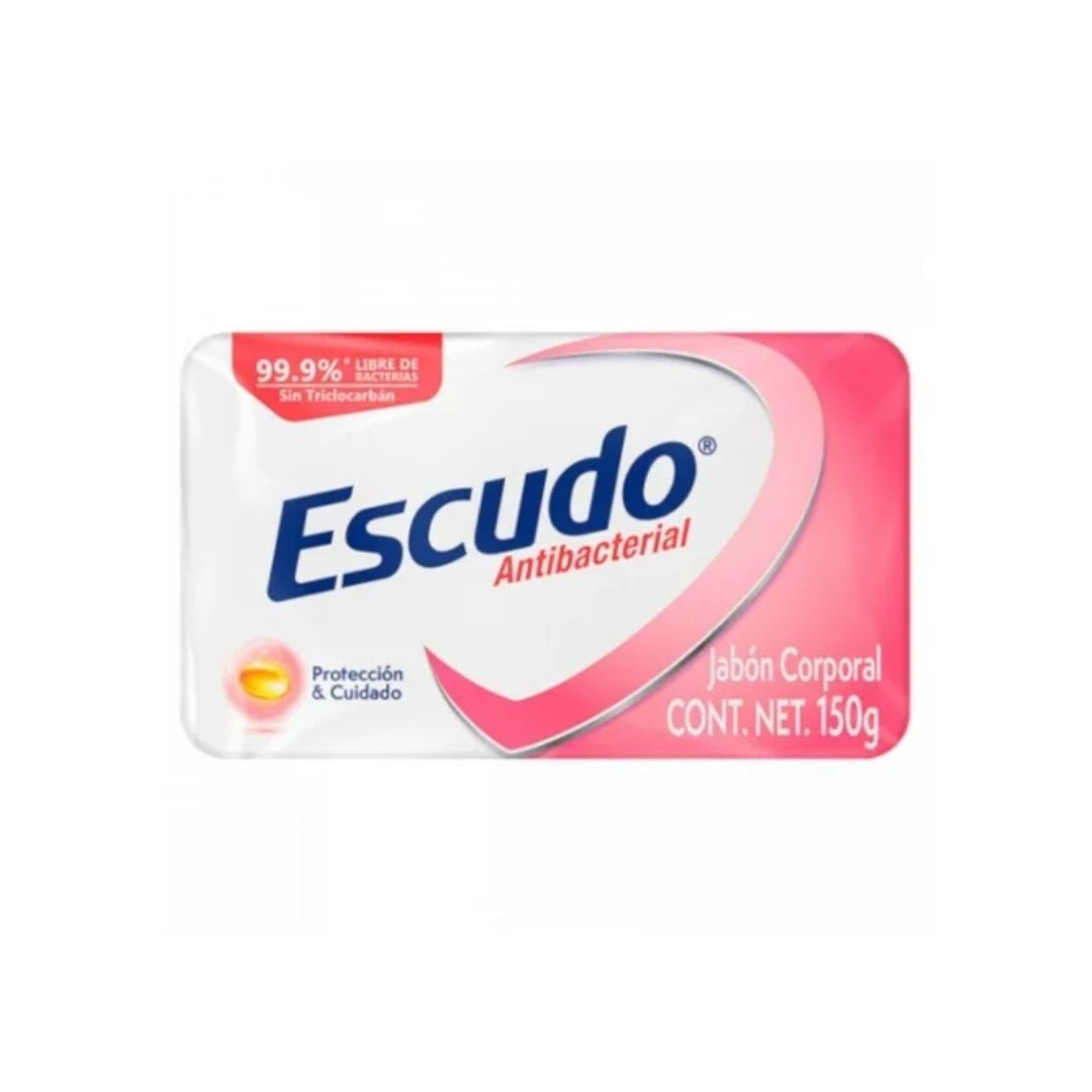 Jabon De Baño Escudo Antebacterial Rosa 135 Gr