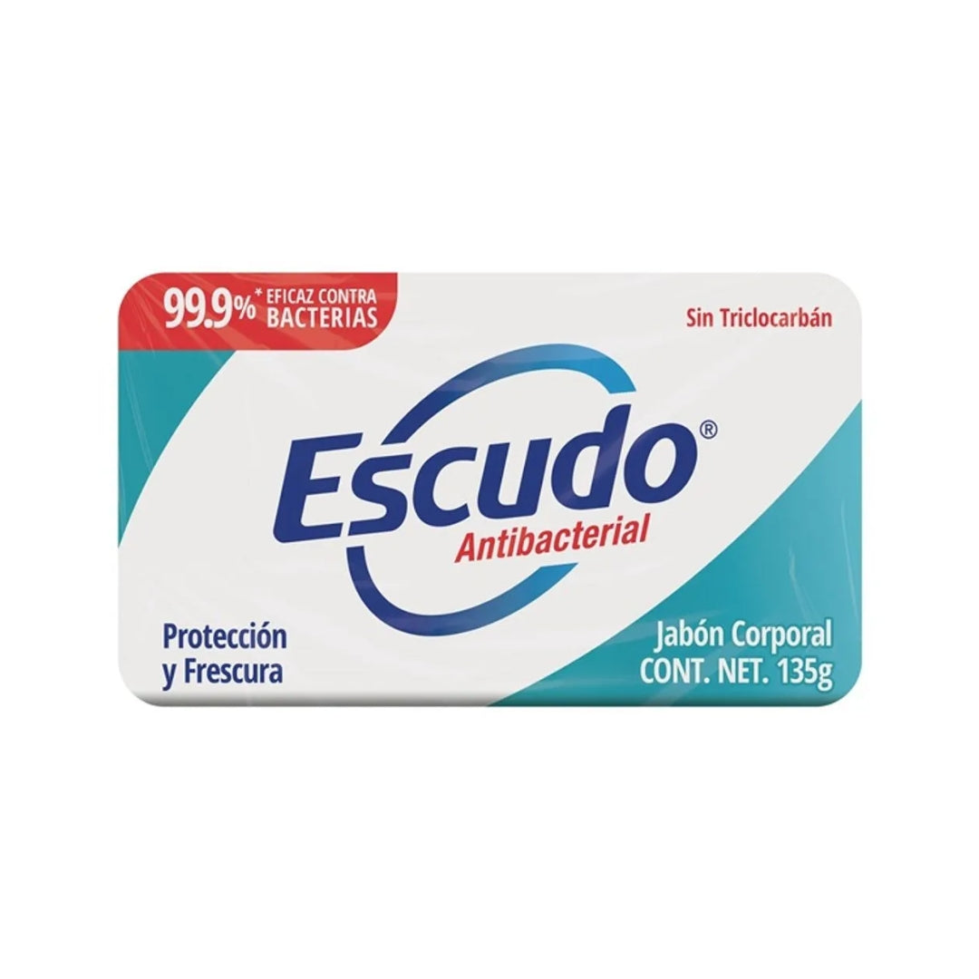 Jabon De Baño Escudo Antibacterial Frescura 135 Gr