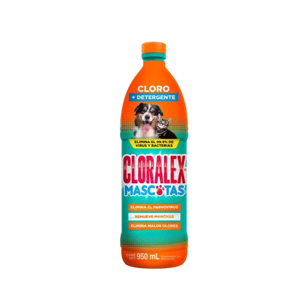 Blanqueadores Cloralex Mascotas Mas Detergente 950 Ml