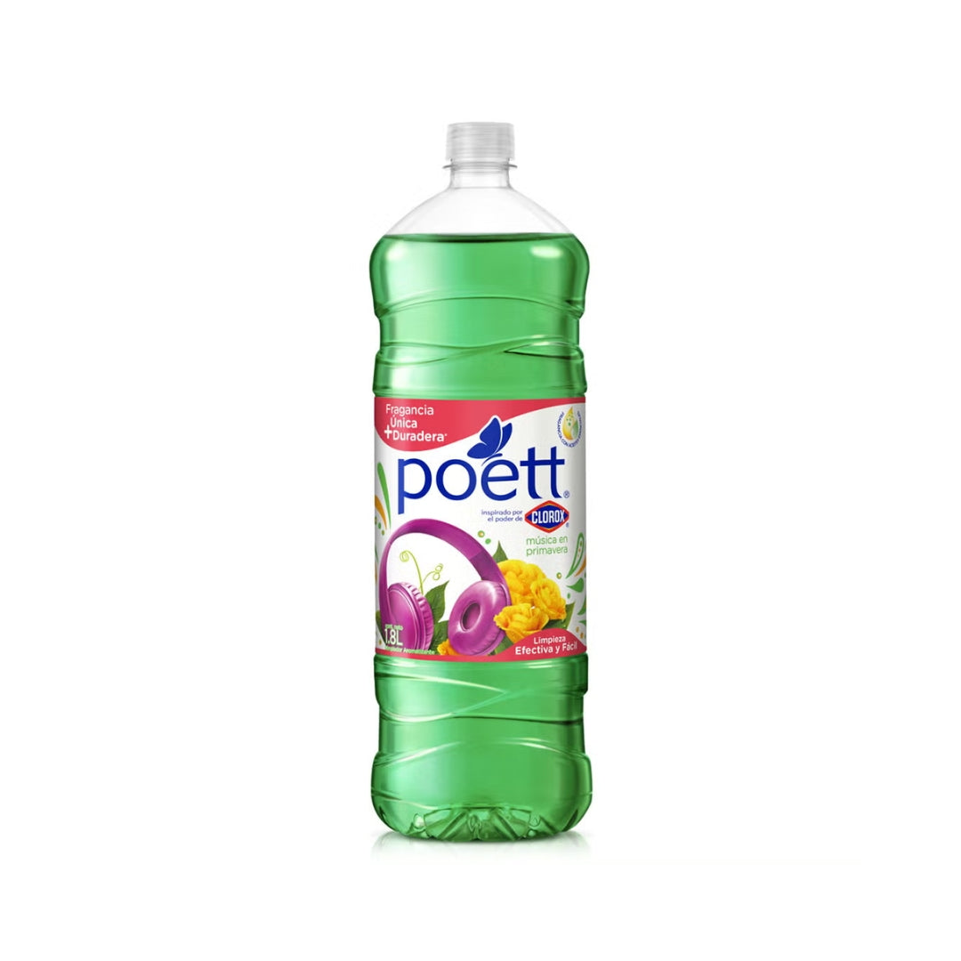 Limpiador De Piso Poett Musica En Primavera 1.18 Lt