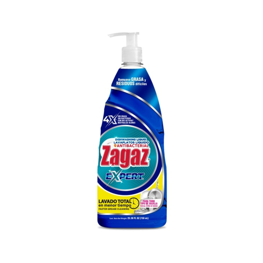 Detergente Trastes Liquido Zagaz Expert 750 Ml