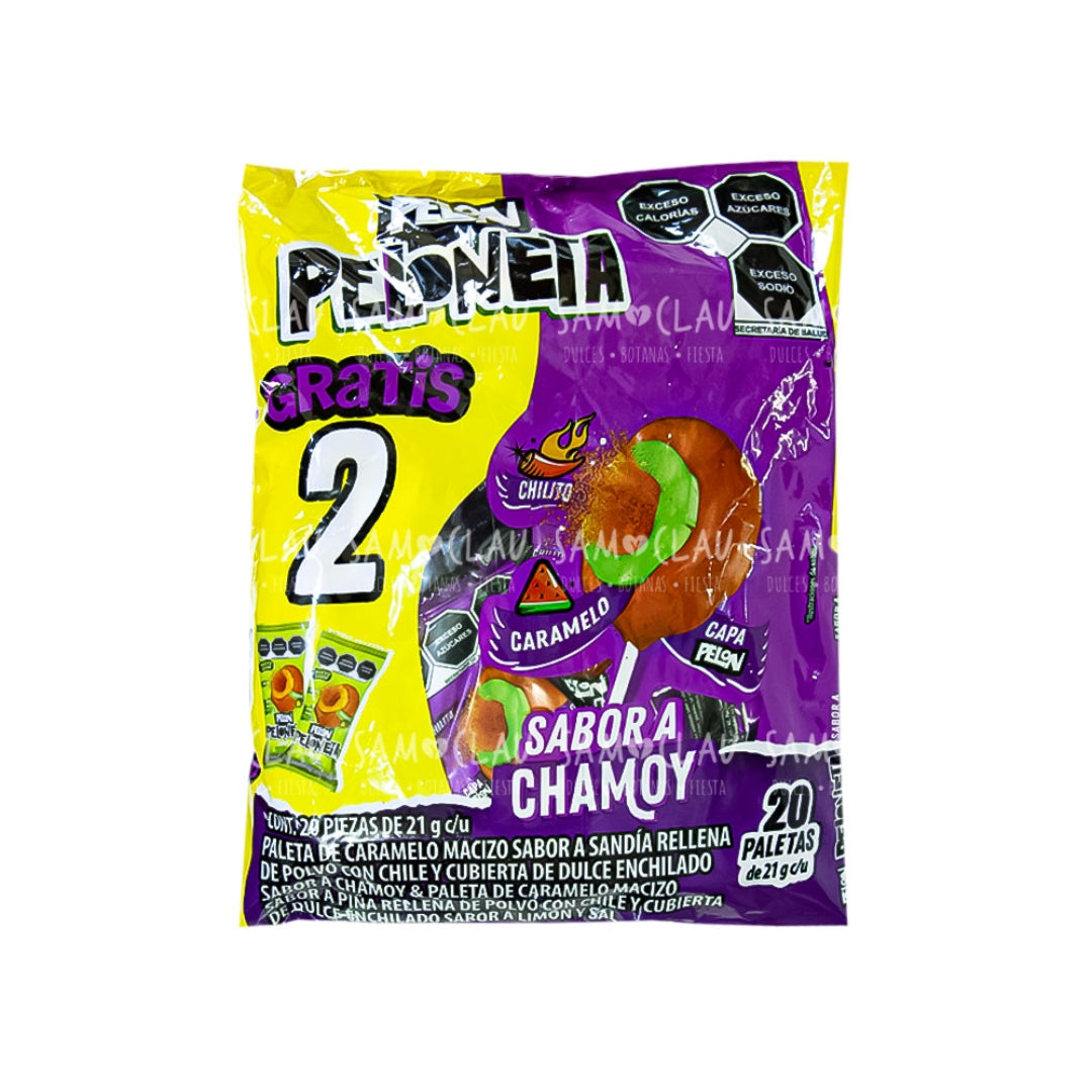 Dulces Peloneta Paleta Chamoy 18 +2 Pz