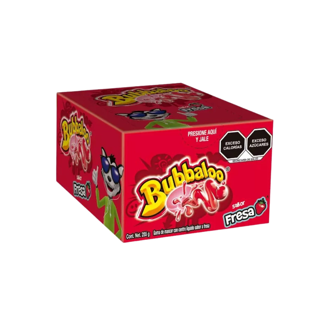 Dulces Bubbaloo Chicle Fresa 47 Pz